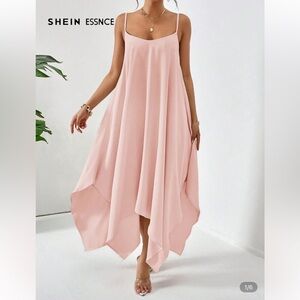 SHEIN Light Pink Flowing Maxi Dress